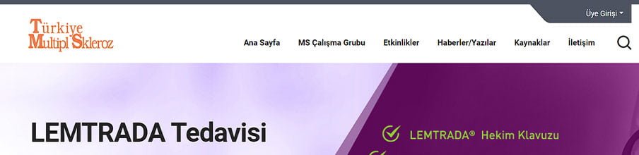 Türkiye Multiplskleroz Derneği Özel Wordpress Teması