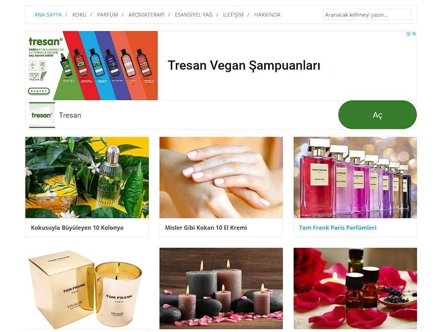 Koku Parfüm proje görseli