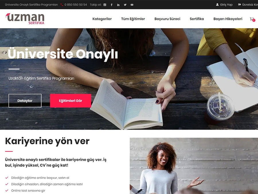 Uzman Sertifika proje görseli