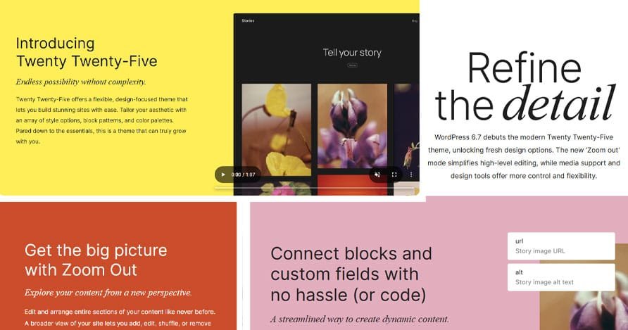 WordPress 6.7 Özellikleri yazı görseli