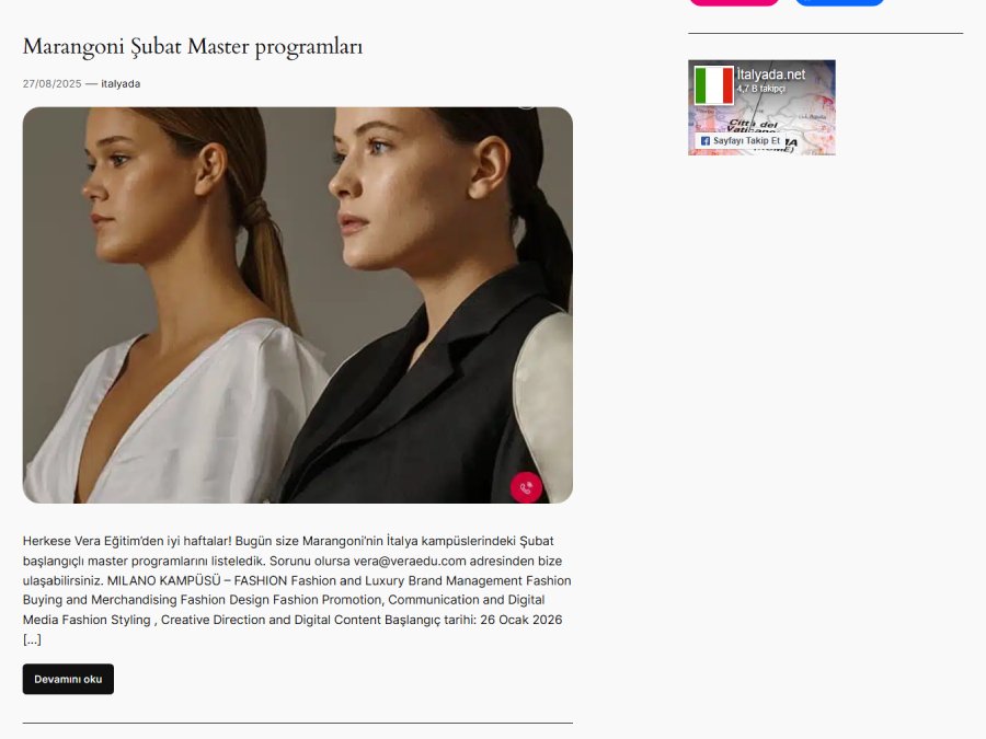 İtalyada ekran görüntüsü 2