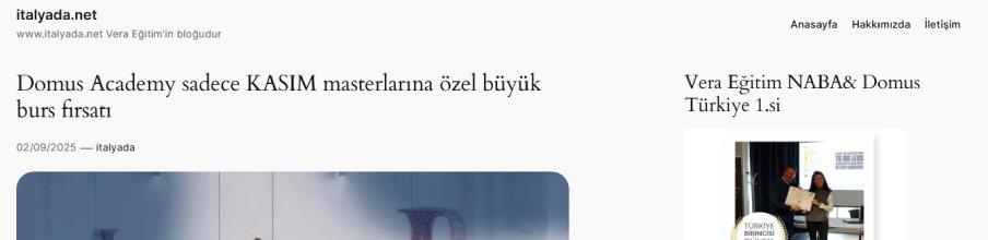 İtalyada proje görseli