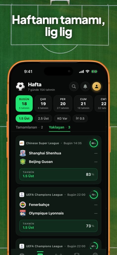 Goalii - Futbol Tahmin - YZ ekran görüntüsü 5