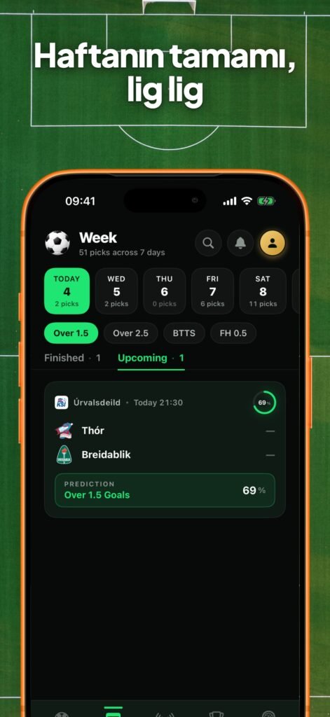 Goalii – Futbol Tahmin – YZ ekran görüntüsü 5