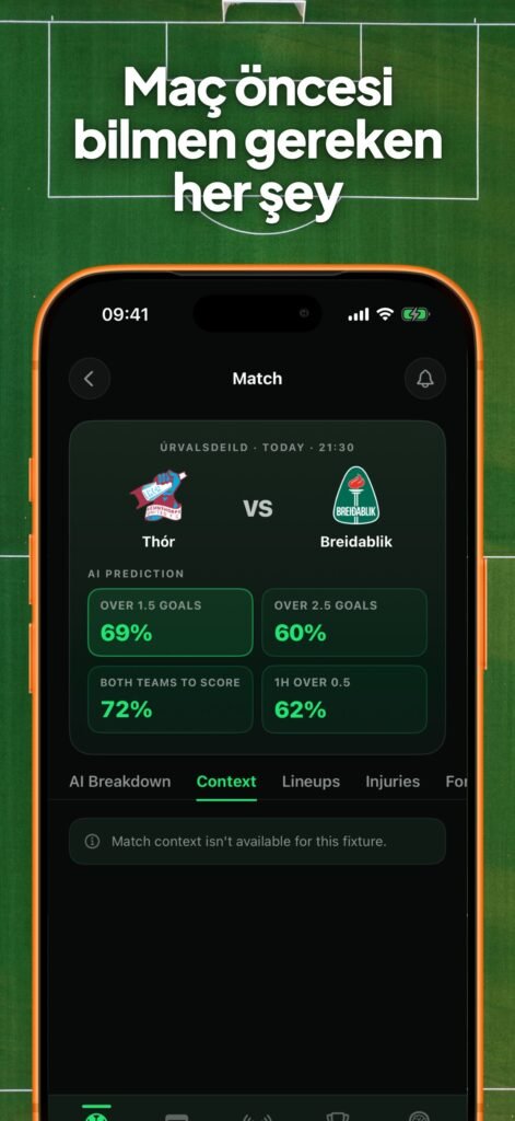 Goalii – Futbol Tahmin – YZ ekran görüntüsü 7