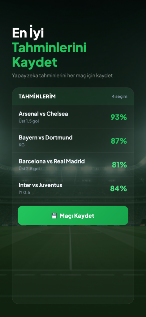 Goalii – Futbol Tahmin – YZ ekran görüntüsü 8