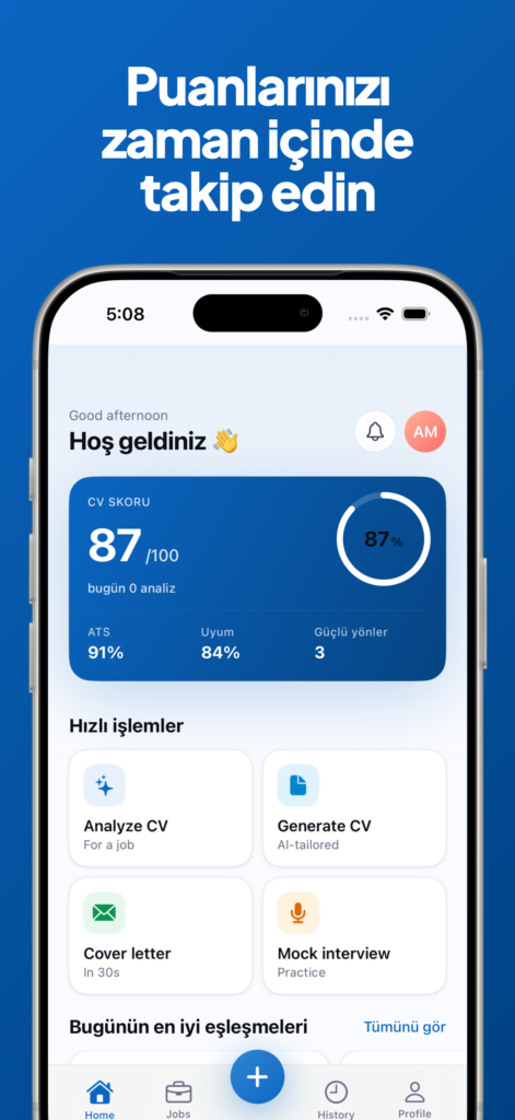 CVCrafter – YZ CV Oluşturucu ekran görüntüsü 8