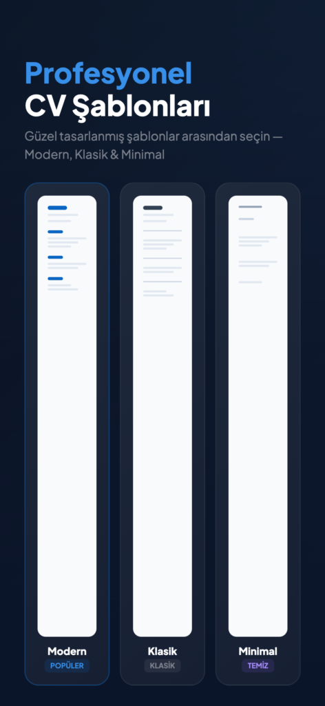 CVCrafter – YZ CV Oluşturucu ekran görüntüsü 3