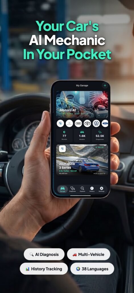 Motorii – AI Oto Tamirci uygulama ekran görüntüsü