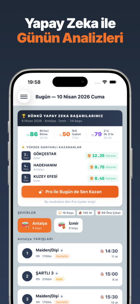 Yarış Analiz: Yapay Zeka ile ekran görüntüsü 2