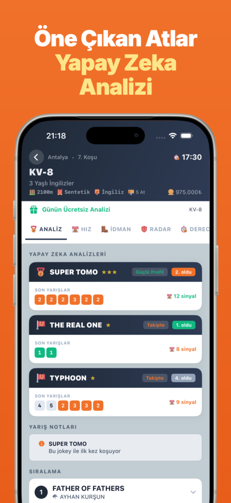 Yarış Analiz: Yapay Zeka ile ekran görüntüsü 4