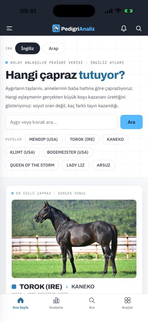 Pedigri Analiz uygulama ekran görüntüsü